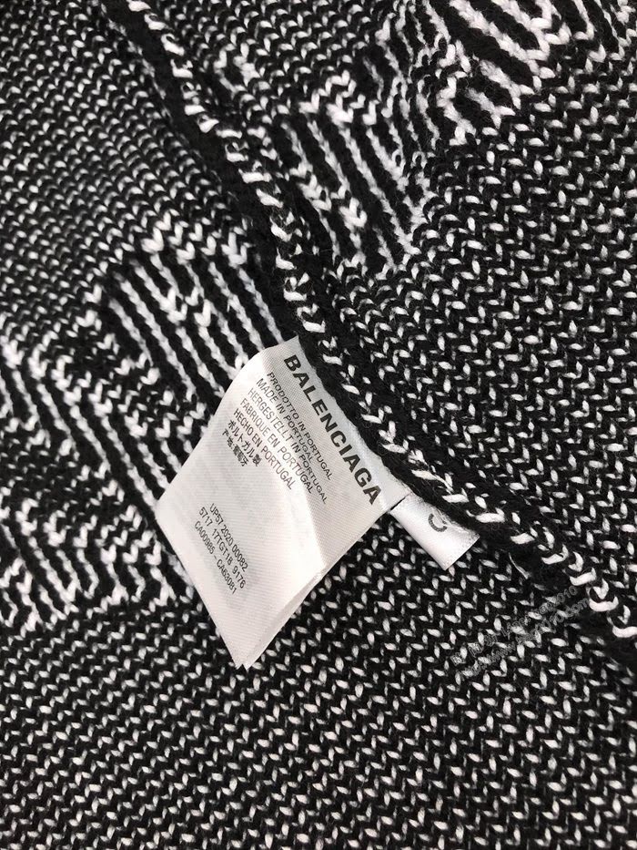 Balenciaga男裝 巴黎世家3D立體緹花字母套頭羊毛毛衣  ydi3525